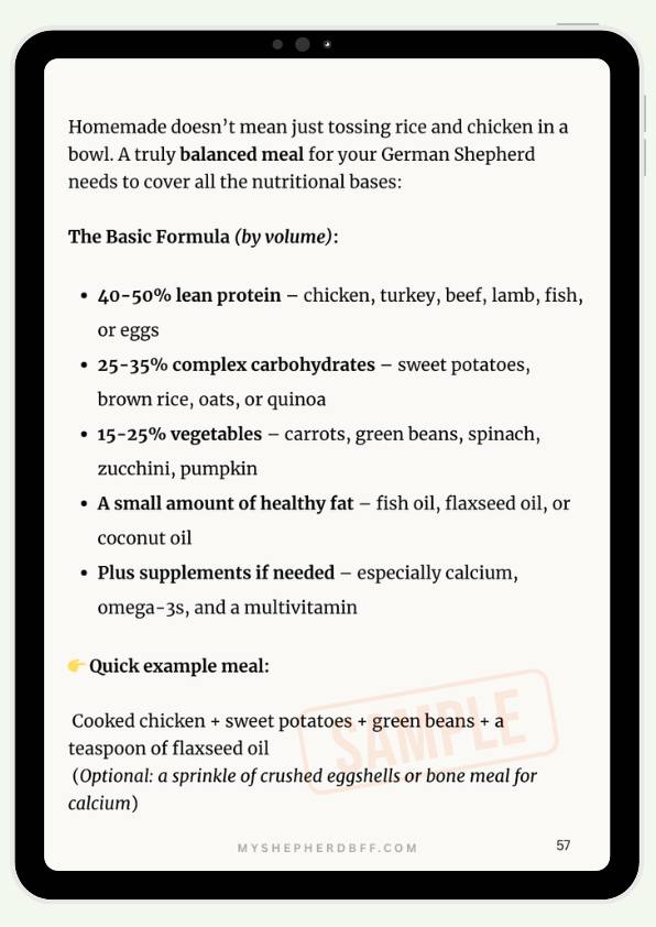 From - How To Feed Your German Shepherd with Love