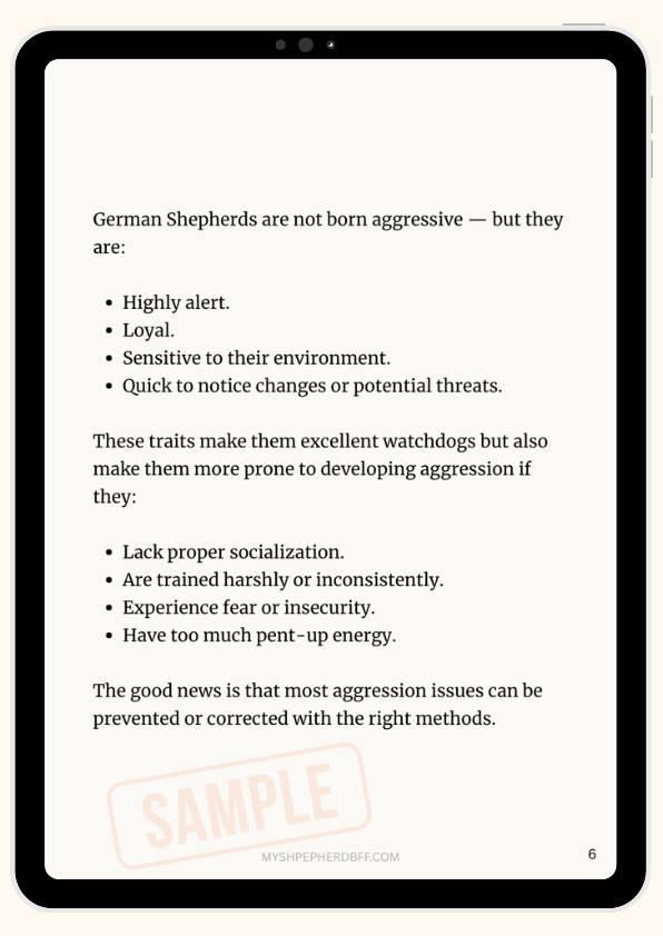 From - How to Manage Aggression in Your German Shepherd