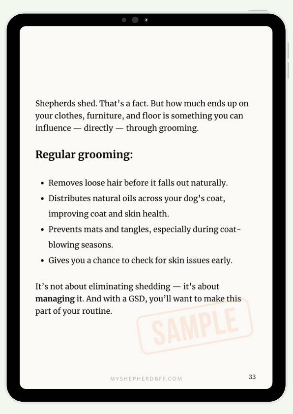 From - How to Manage Shedding in Your German Shepherd