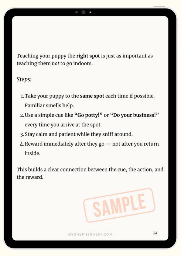 From - How to Potty Train Your German Shepherd