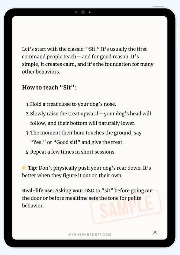 From - How to Train Your German Shepherd