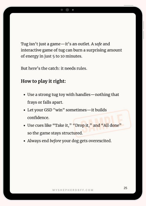 From - How to Exercise Your German Shepherd Indoors