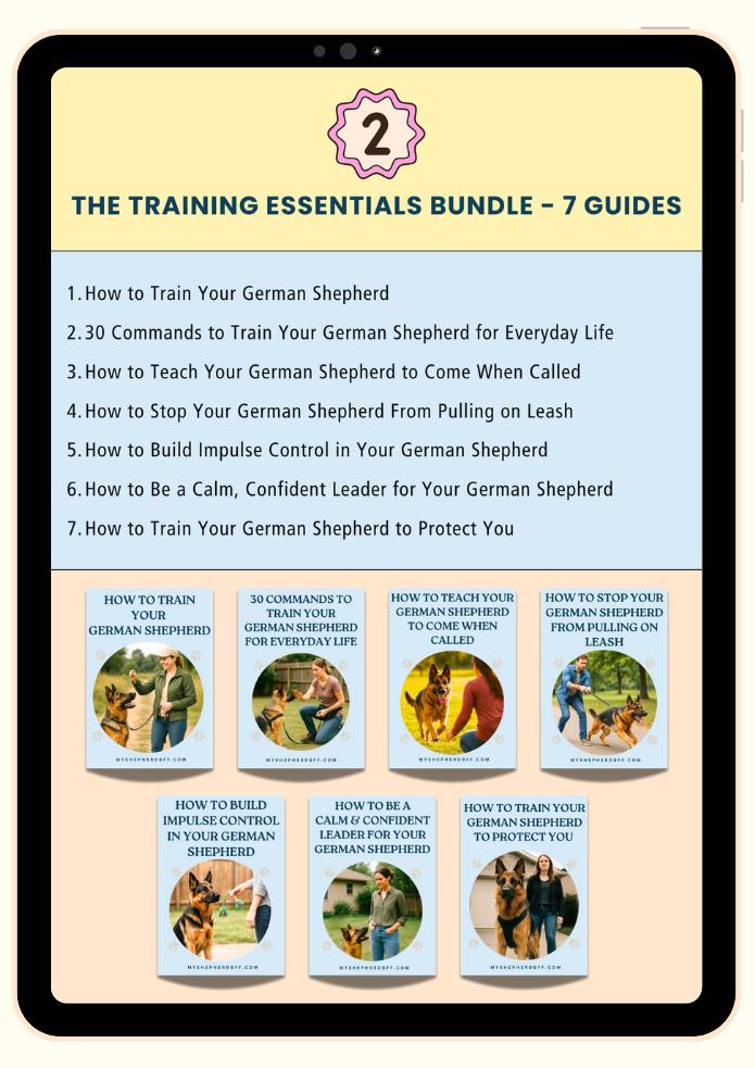 The compete gsd parent bundle , training essentials bundle, - myshepherdbff