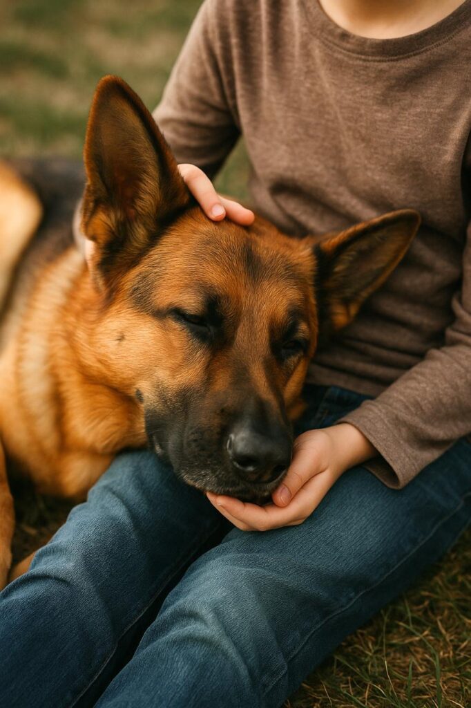 gsd with kid